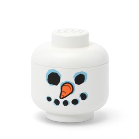 Mini cutie depozitare cap minifigurină LEGO - Om de zăpadă