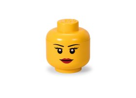 Cutie depozitare S cap minifigurina LEGO fata