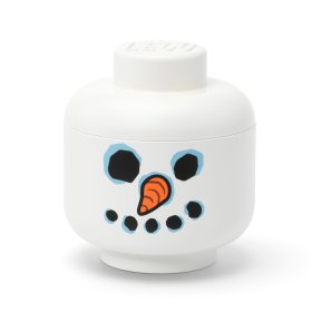 Cutie depozitare S cap minifigurină LEGO - Om de zăpadă
