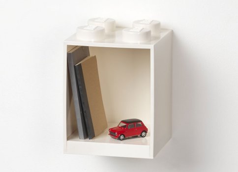 Raft Caramida LEGO 2x2 - Alb