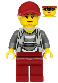 Minifigurină LEGO City-Escroc fată cty1136