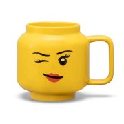 Cană mare LEGO din ceramică – Fată care face cu ochiul