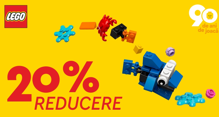 20% Reducere la oricare 2 seturi LEGO
